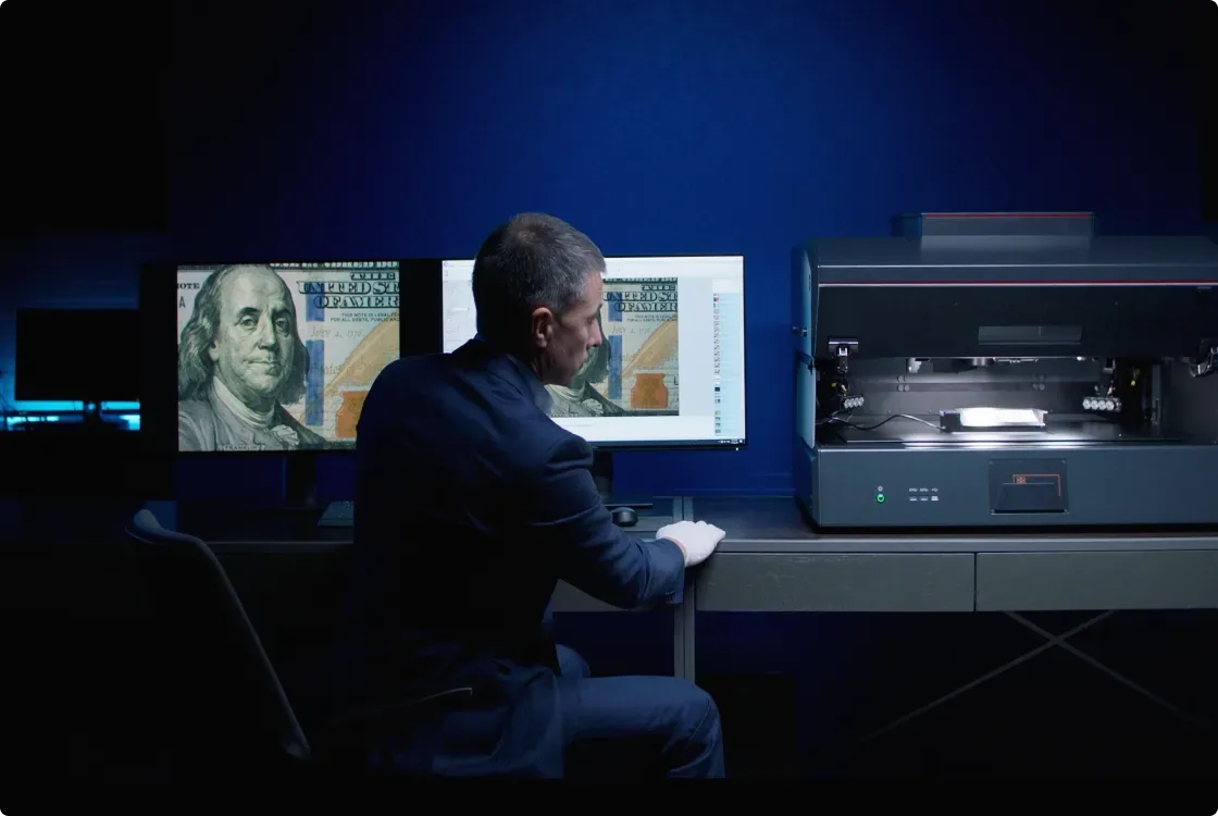 Document examination workstation