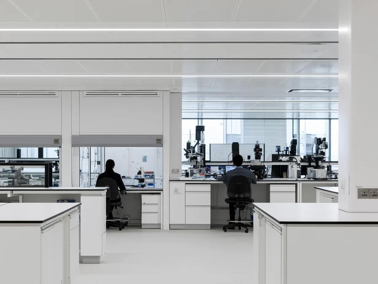 Forensic laboratory interior